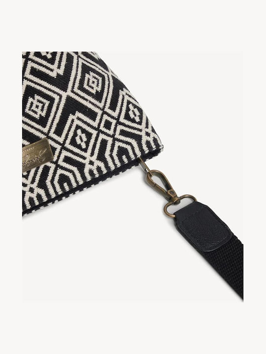 Fabric Women's Handbag Black