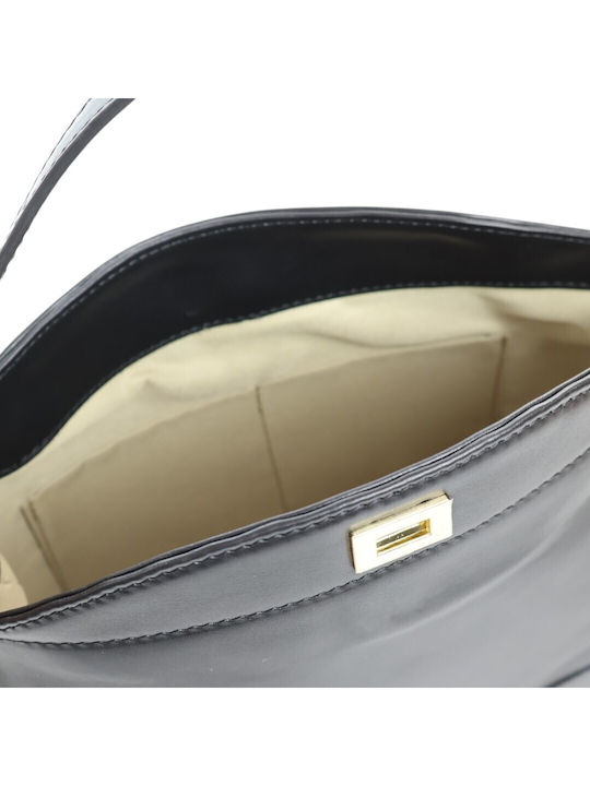 Leather Women's Black Shoulder Bag