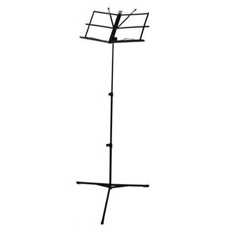 Stand Muzical Zola Înălțime Reglabilă Unghi Reglabil Geantă de Transport Fier Plastic 46.5 X 29 X 65 90 123 Cm Negru