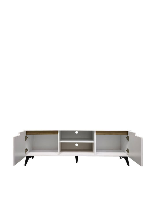 Pakketo TV-Ständer Kemvio Weiß M120xP38xH44cm