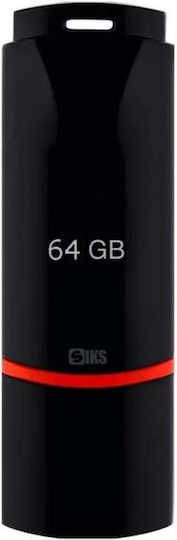 USB-Stick 64 GB SIKS USB 2.0 Schnittstelle Übertragung von Musik Computerdateien Laptop Navigation Schwarze