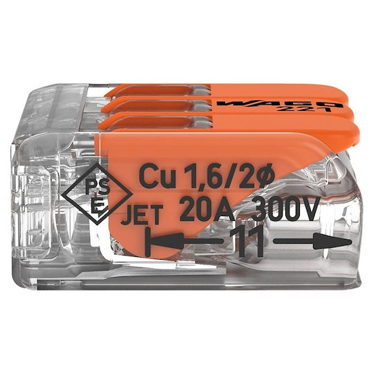 Cleme Wago Slim Myf 3x4mm2 Set 50 Bucăți