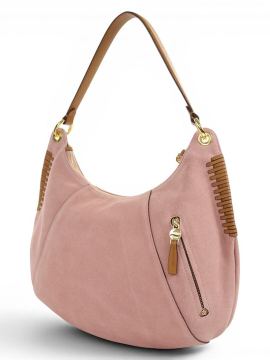 Leather Women's Shoulder Bag Brown