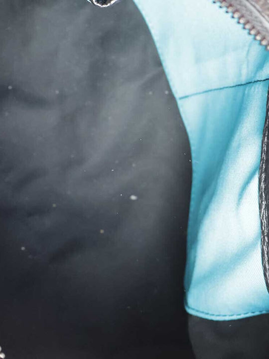Δερμάτινη Γυναικεία Τσάντα Ώμου Γκρι
