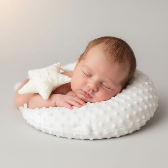 Queen Mother Baby Sleep Pillow Ecru Queen Mother Baby Sleep Pillow Ecru