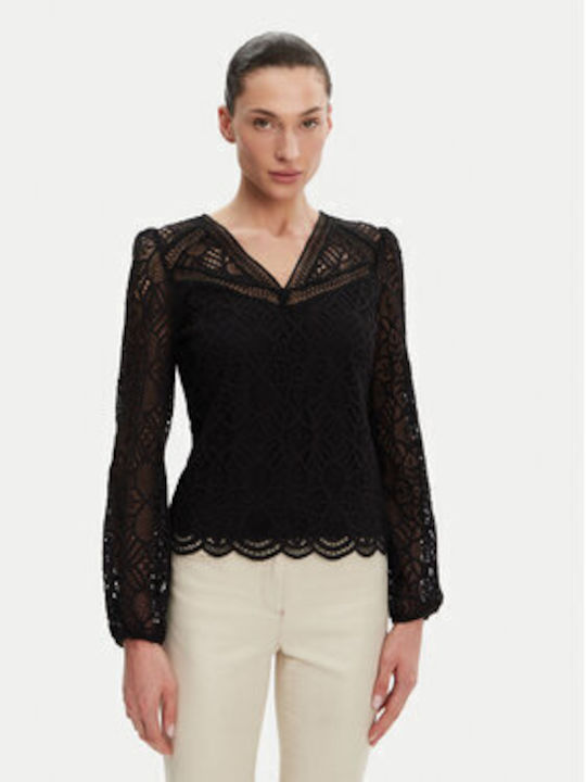 Women's Long Sleeve Blouse Black
