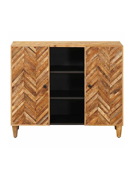 Holz Sideboard Braun 90x33.5x75cm