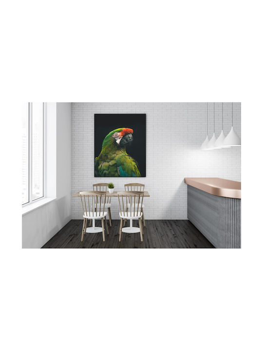 iLovePrints Gemälde Bunter Papagei 100x150