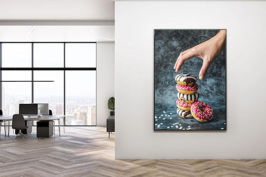 iLovePrints Πολychrome Donuts Stack Gemälde 70x100