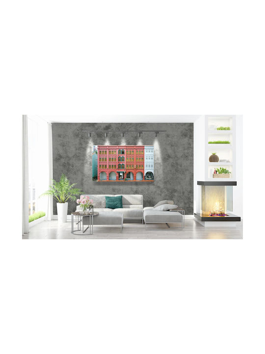 iLovePrints Gemälde Bunte Urbane Architektur 150x100