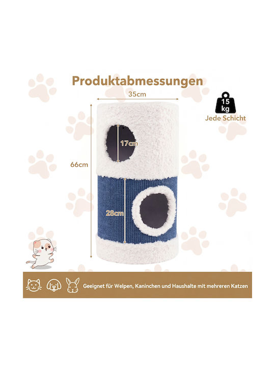 Costway Cat Scratching Post 66x35x35cm