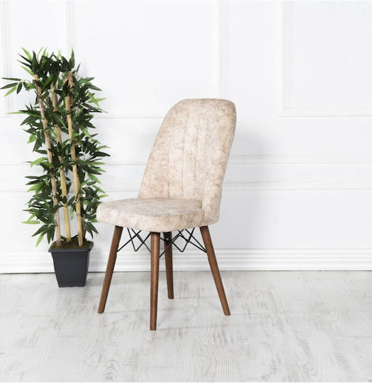 Wooden Dining Chair Nubuck