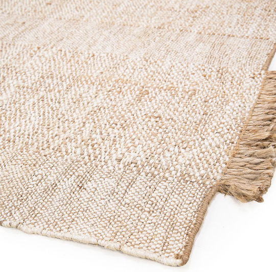 Royal Carpet Bleach Handmade Summer Jute Living Room Rug 140x200cm Bleach