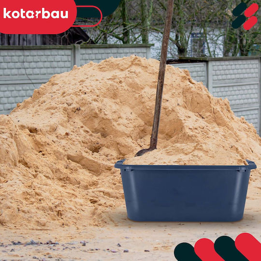 Kotarbau Правоъгълен Градински Кофа За Строителство Контейнер За Мазилка 45 Л Тъмносин Комплект 2 Бройки