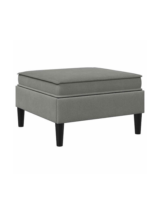 Living Room Stools With Storage Space Upholstered In Dark Gray Velvet