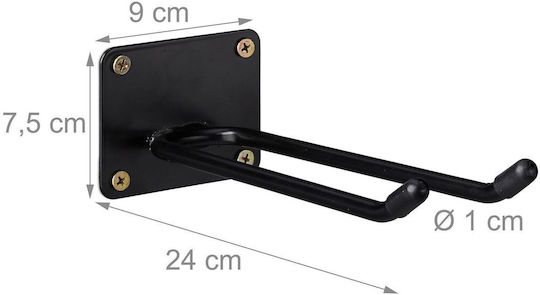 Relaxdays Set 2 Long Wall Hooks