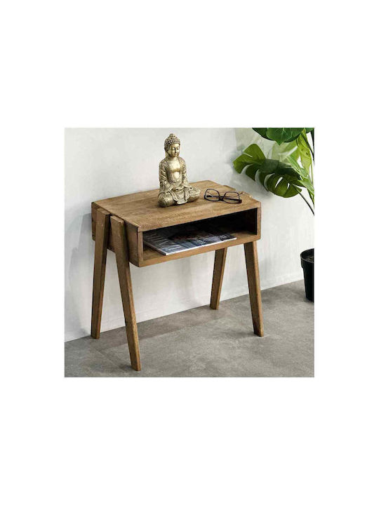 SteweHome Nachttisch Aus Holz Braune 49x35x48cm