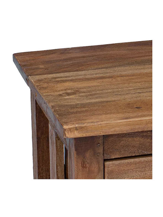 Bedside Table Made of Solid Brown Wood 40x30x51cm