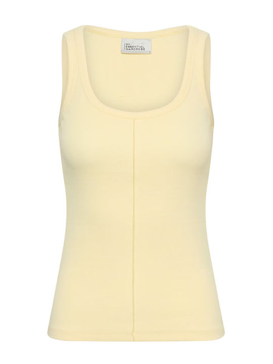 Women's Sleeveless Cotton Blouse Yellow