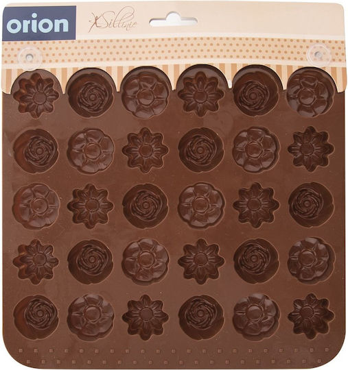 Orion Bakeware Tin For Chocolates Made Of Silicone 30 Pieces