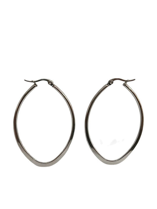 Kalliopi Silver Ohrringe Ohrhänger aus Stahl