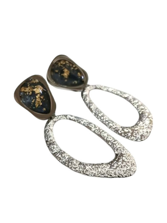 Kalliopi Silver Ohrringe Stecknadelverschluss aus Stahl