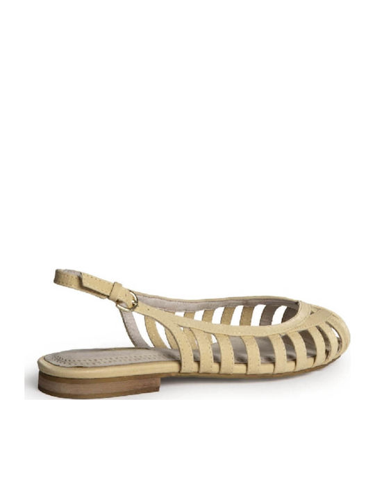 Women's Flat Sandals Yellow