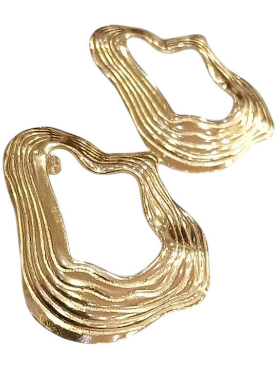 Kalliopi Silver Ohrringe Stecknadelverschluss aus Stahl Vergoldet