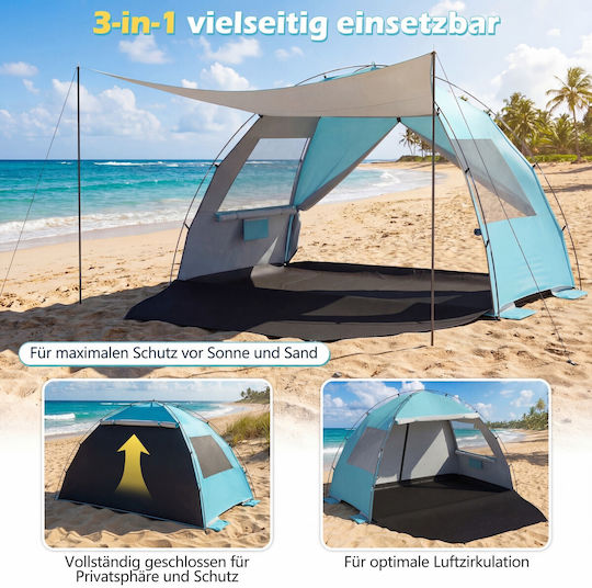 Costway Strandszene Blau