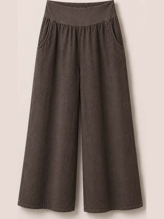 Damen Leinen Pantaloona Coconut Braune