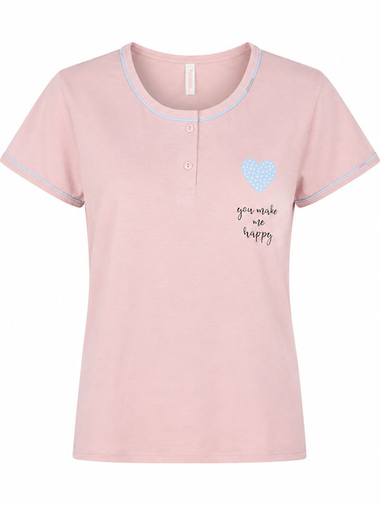 Join Summer Women's Pink Pyjama Set Make