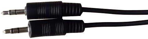 Microconnect 3,5mm Klinkenkabel 3,5mm Stecker - 3,5mm Stecker Schwarz 1m IPOD012