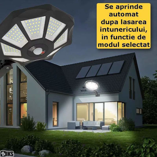 Lampă Solară de Perete cu Senzor de Mișcare Fotocelulă și Telecomandă IP65