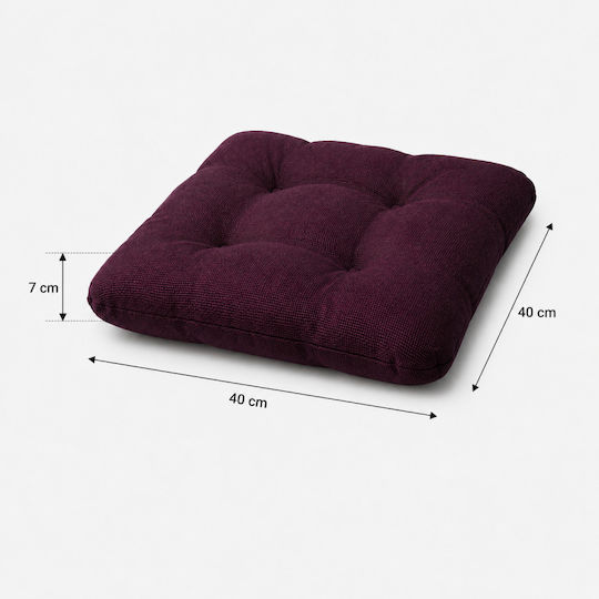 Καρέκλας Κήπου Burgundy Brown 4τμχ 40x40εκ.