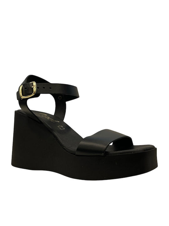 Women's Black Summer Platforms 421-Black