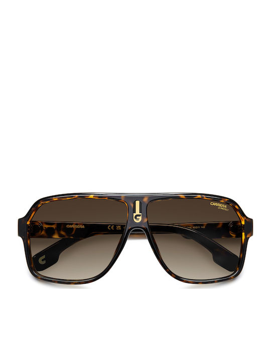 Carrera Men's Sunglasses with Brown Tartaruga Horn-Rimmed Frame and Grey Gradient Lenses 1001/S 086/HA