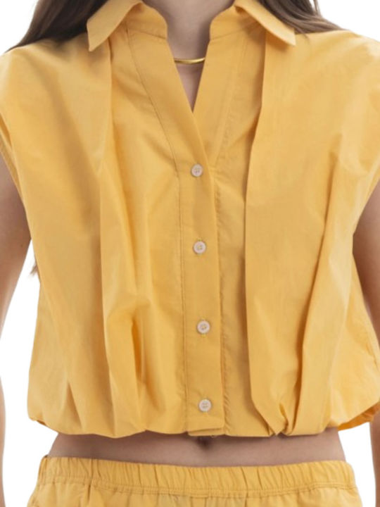 Shirt Long Sleeve Women's Shirt Yellow