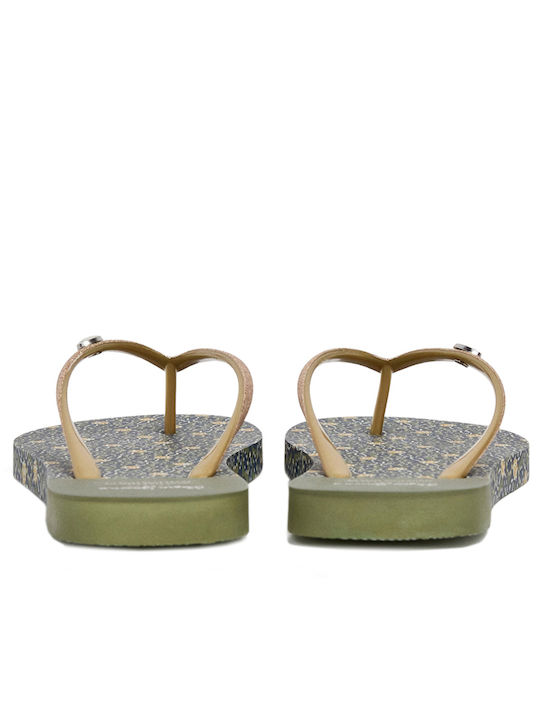 Flip Flops in Gold Colour