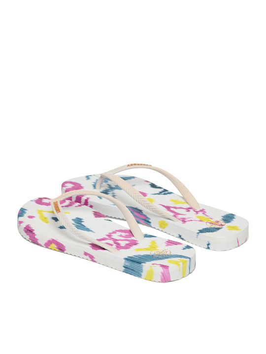 Flip Flops in White Colour