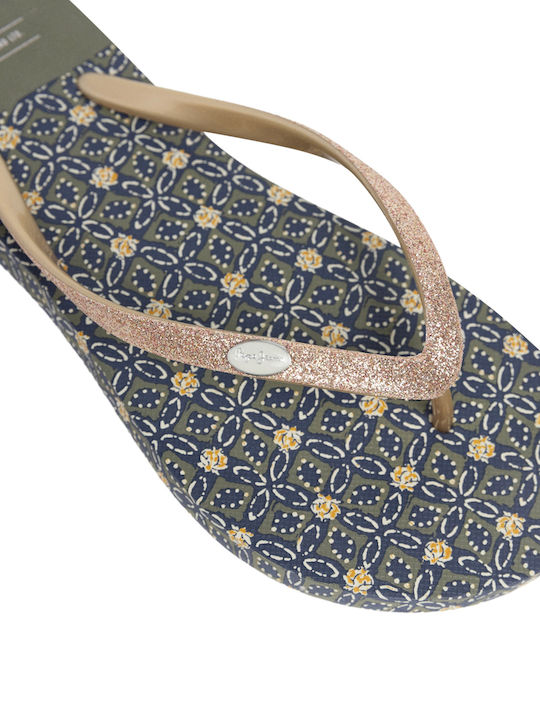Flip Flops in Gold Colour