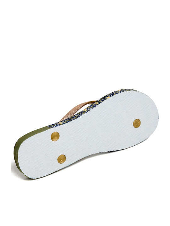 Flip Flops in Gold Colour