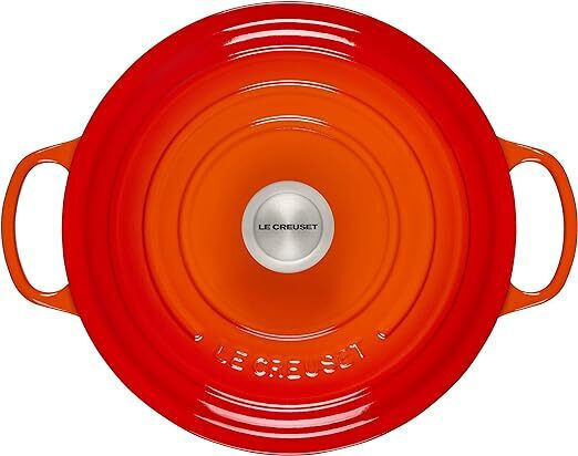 Le Creuset Volcanic Deep Pot Made of Cast Iron 6.7L / 28cm