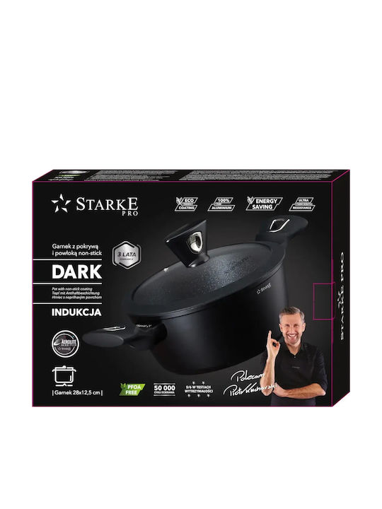 Starke Pro Βαθιά Κατσαρόλα από Αλουμίνιο 28cm