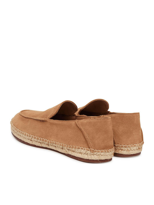 Suede Herren Mokassins in Beigem Farbton