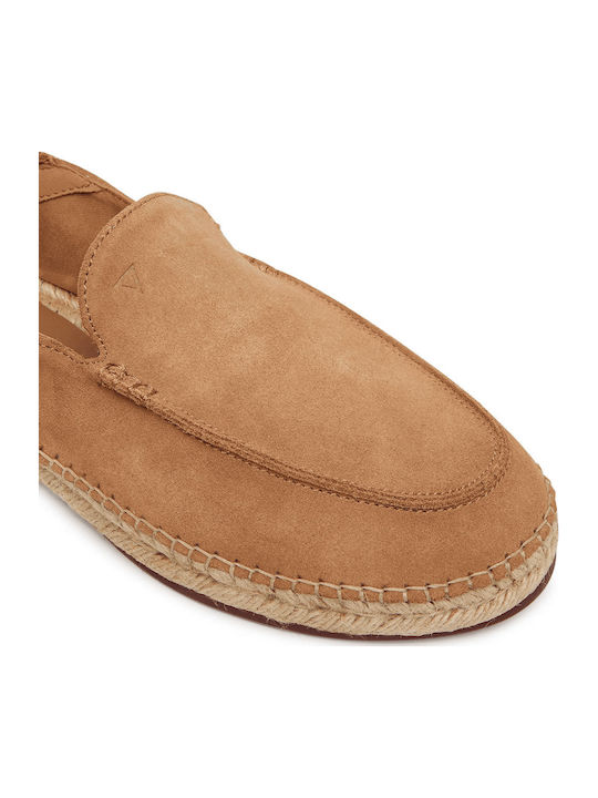 Suede Herren Mokassins in Beigem Farbton