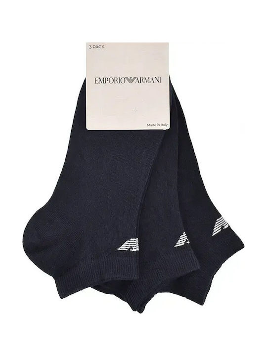 Emporio Armani Ανδρικές Κάλτσες Μπλε 3Pack Emporio Armani Ανδρικές Κάλτσες Μπλε 3Pack