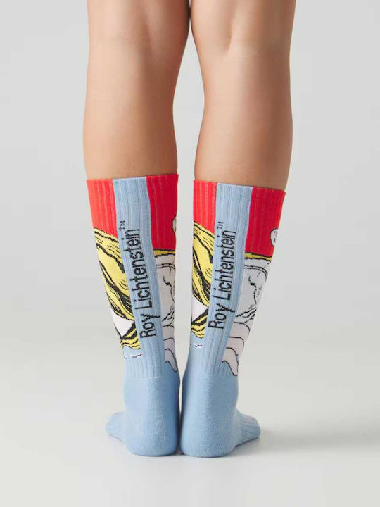 Jimmy Lion Ανδρικές Κάλτσες Light Blue Multi Jimmy Lion Ανδρικές Κάλτσες Light Blue Multi