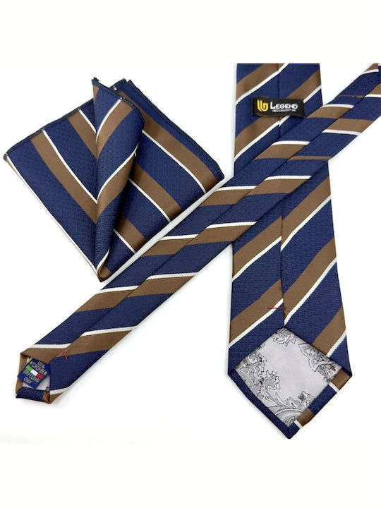 Legend Accessories Set Cravate Bărbați Mătase Tipărită În Culoare Albastru Marin