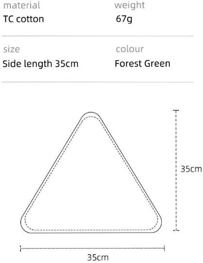 Grandwolf Seat Cushion for Camping Green