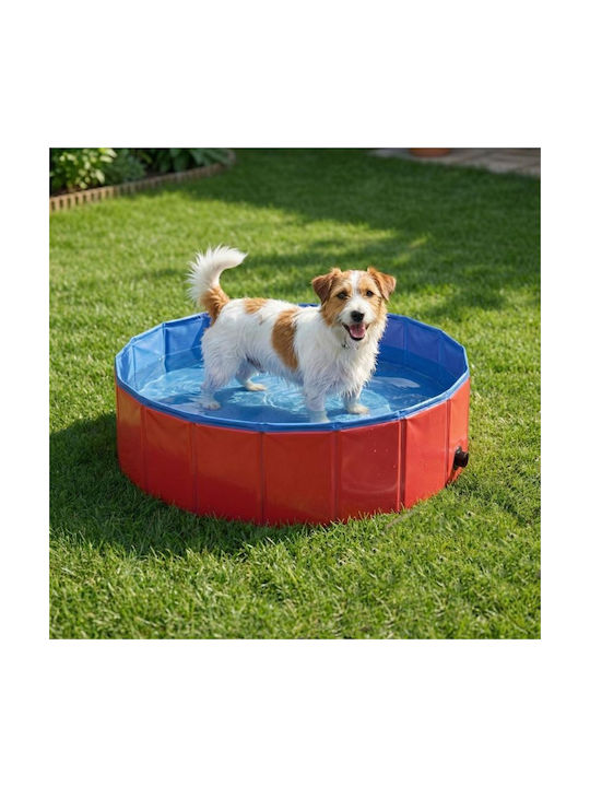 Faltbarer Gartenschwimmbecken Hundespielzeug Klein / Mittel 80cm Rote 1Stück Faltbarer Gartenschwimmbecken Hundespielzeug Klein / Mittel 80cm Rote 1Stück